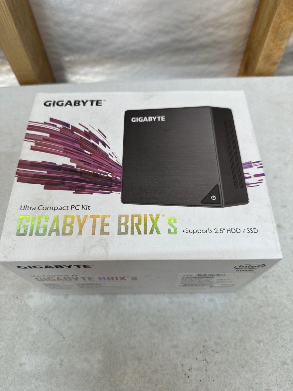 Gigabyte BRIX s Intel J4105 Celeron CPU Mini Barebone Compact PC Kit
