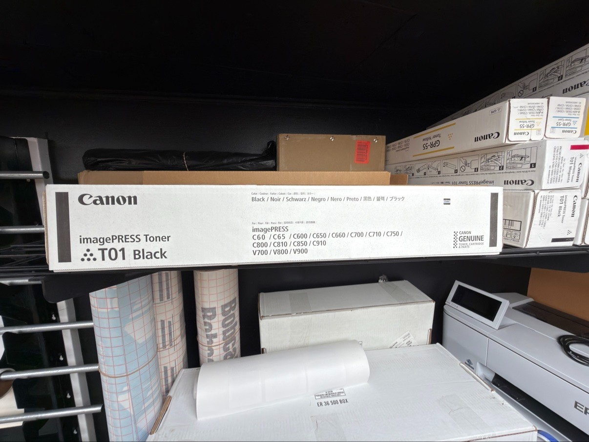 Canon imagePRESS T01 Black Toner 8066B001AA Genuine OEM C60 C700 C800 C910 New S