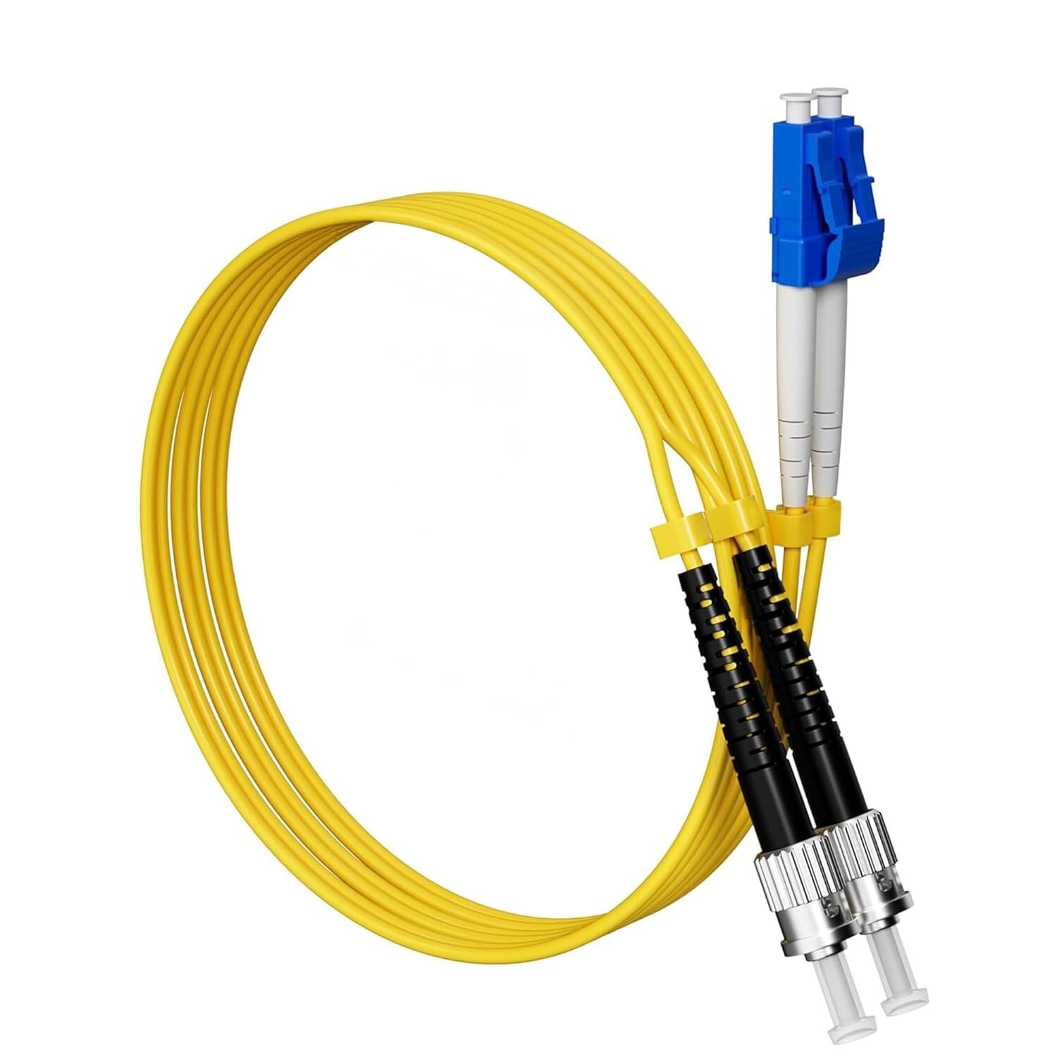 LC/ST 9/125 Singlemode Duplex Fiber Patch Cable - OS1 - 2M | Pro Networking