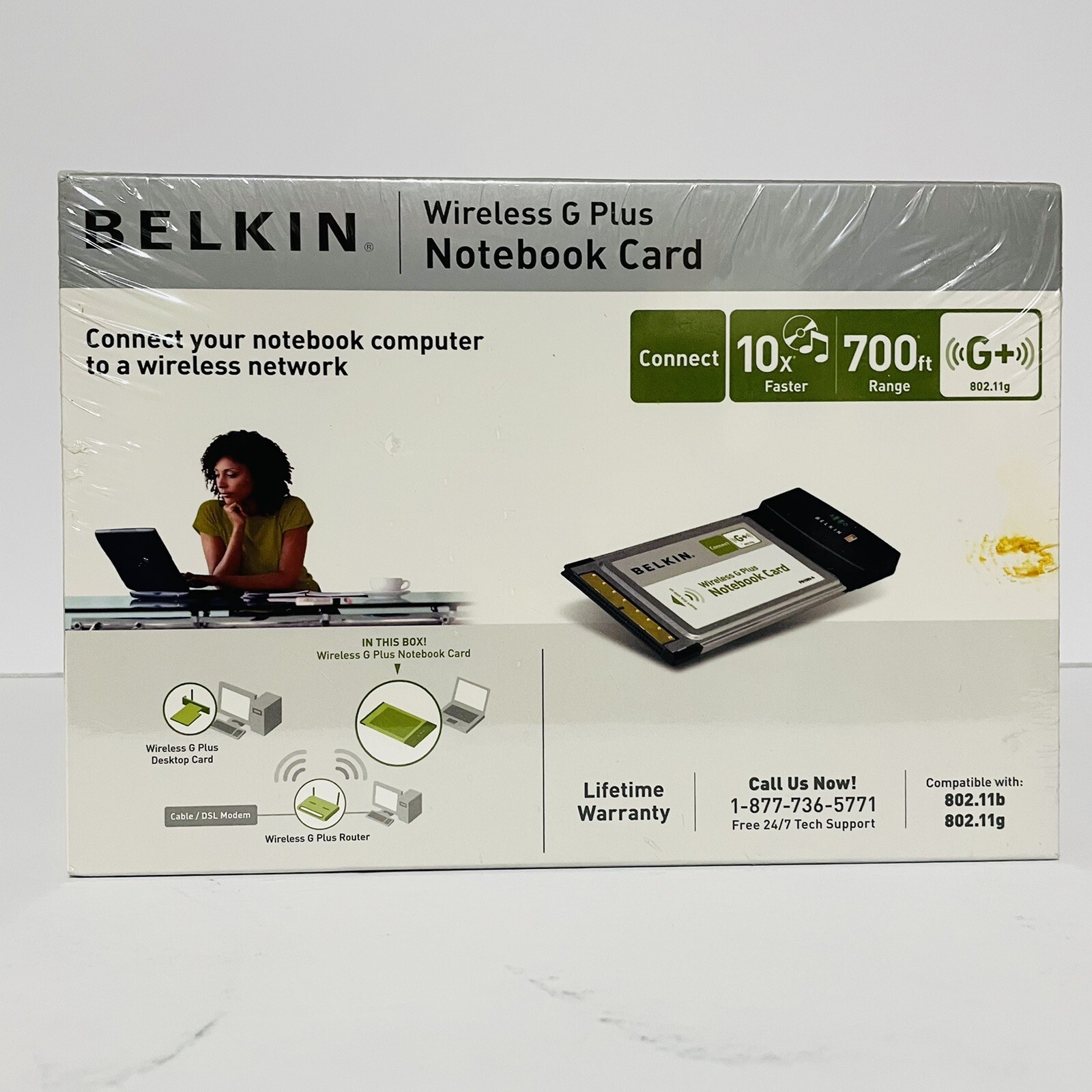 Belkin Wireless G Plus Notebook Card F5D7011 (722868511220) Wireless Adapter