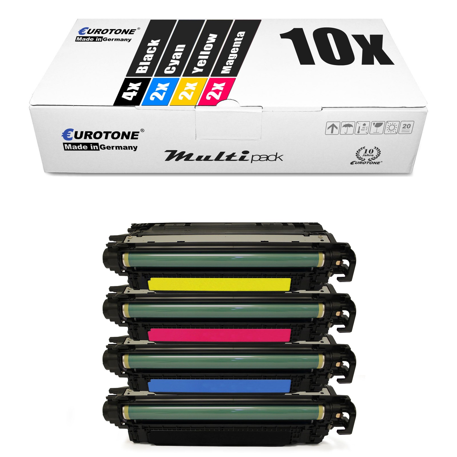 10X Eurotone Eco Cartridge For HP LaserJet Enterprise Ecolor Flow M-575-C