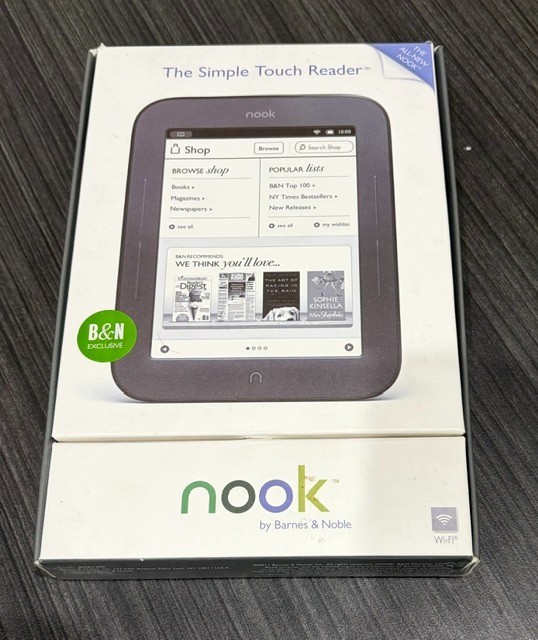 Barnes & Noble Nook BNRV300 Simple Touch eBook Reader Black