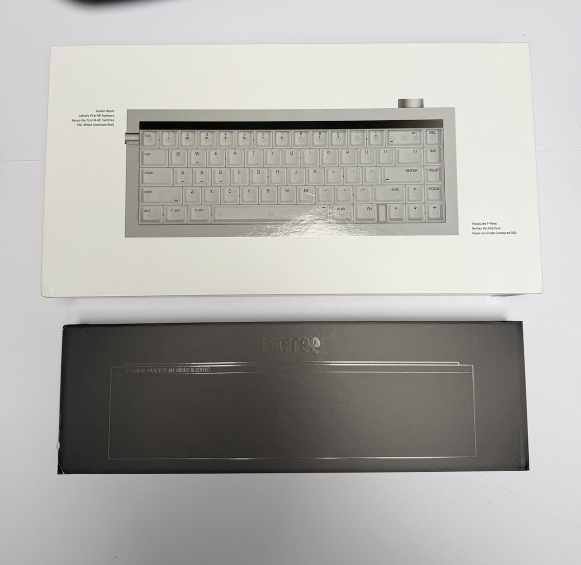 LOFREE Hyzen WIRED Mechanical Magnetic Keyboard SILVER USED 