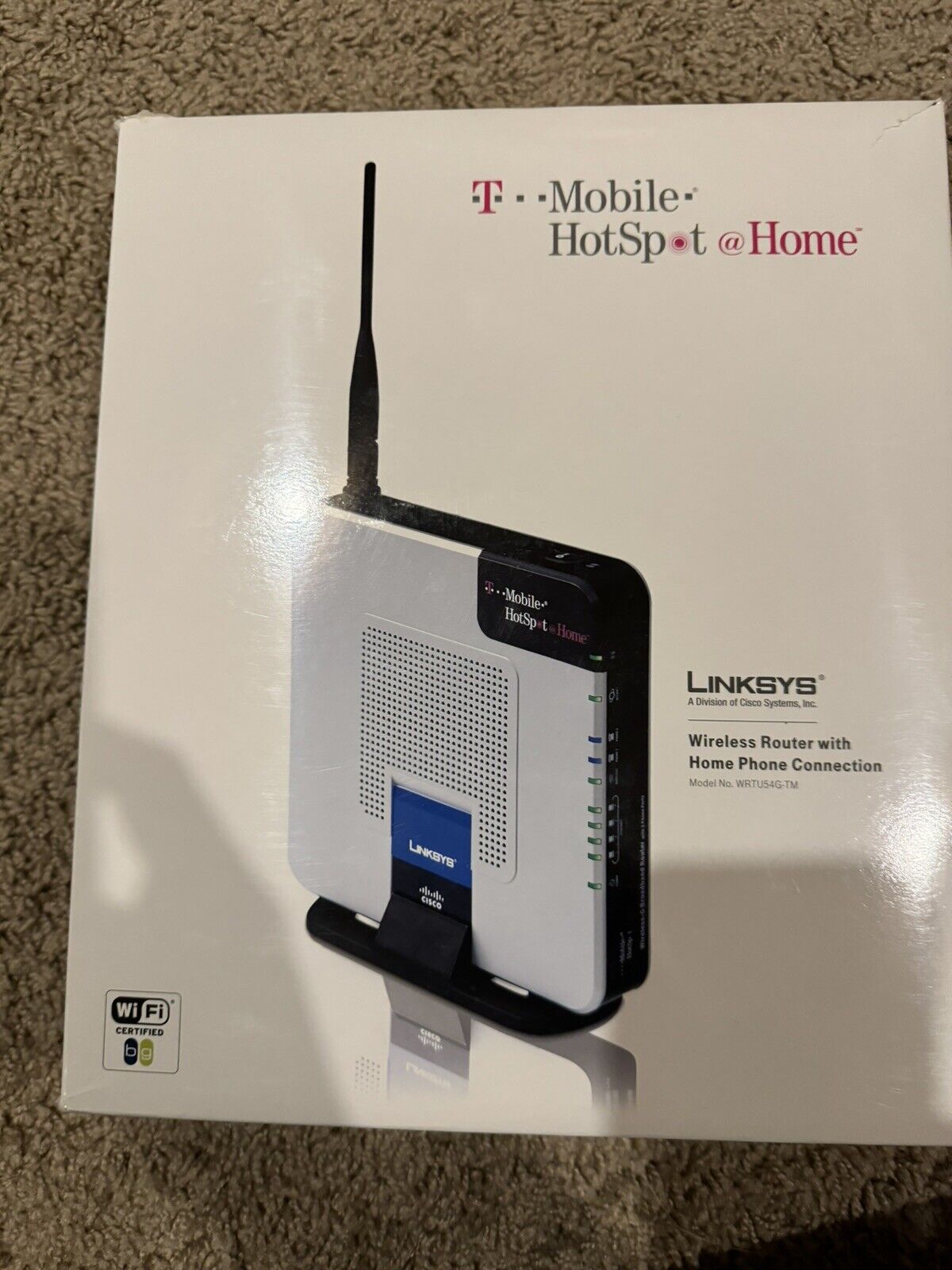 T Mobile HotSpot @Home Linksys Cisco Wireless G Broadband Router WRTU54G-TM