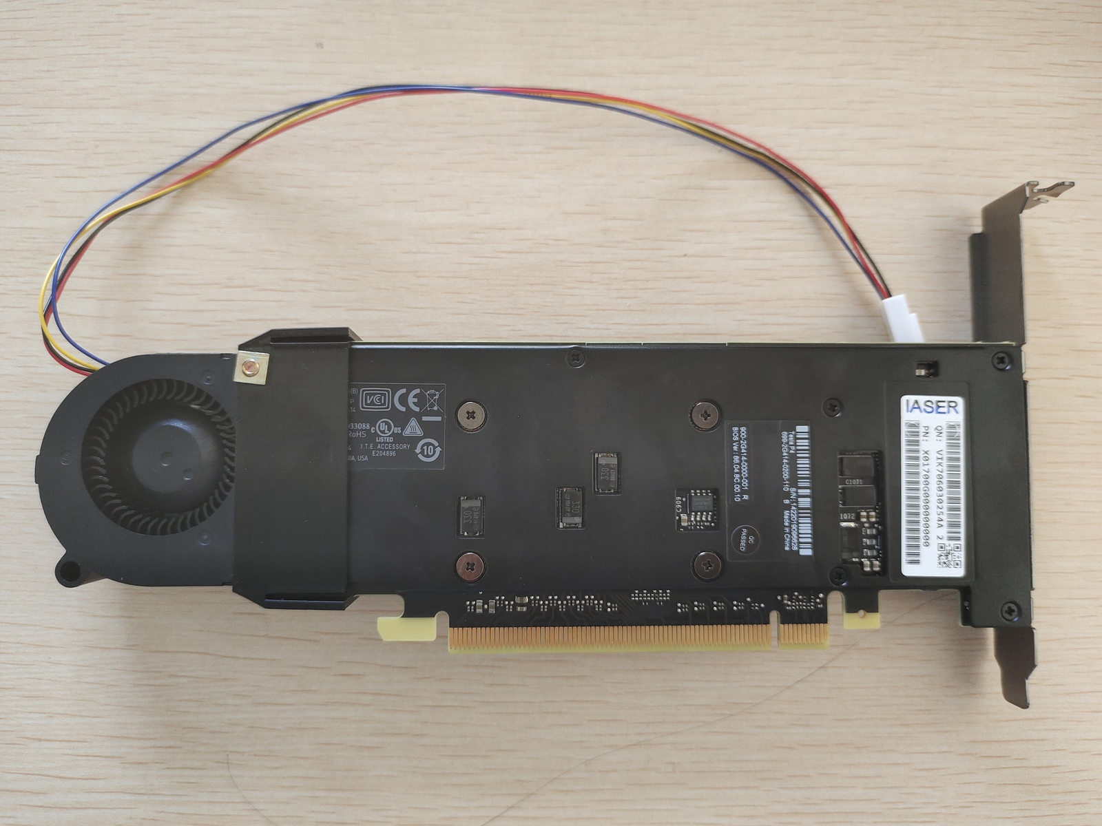 Brand Nvidia Tesla P4 8GB GPU Graphics Card and Turbo Cooling Fan