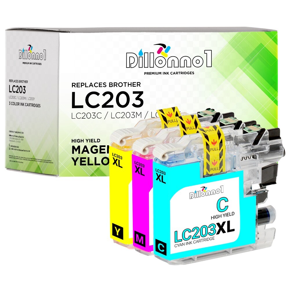 3PK Compatible LC203 for Brother LC203 Ink Cartridges for Brother MFC-J4620DW