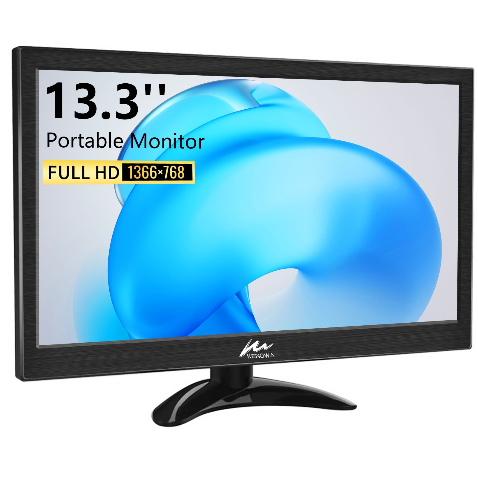 13.3-inch 1366*768 Desktop TV LCD Computer Monitor with AV/BNC/HDMI/USB/VGA