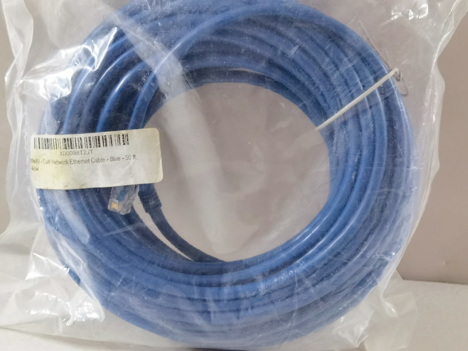 RiteAV - Cat6 Network Ethernet Cable - Blue - 50ft