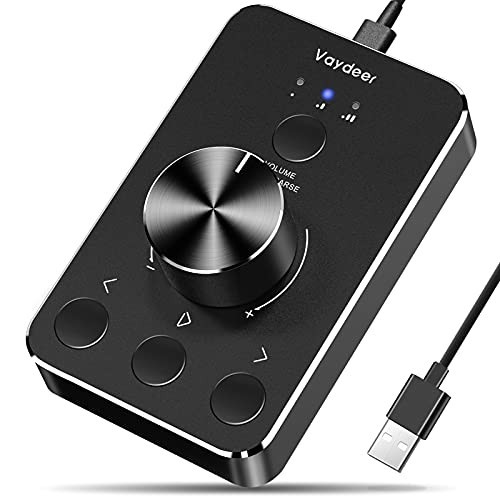 Volume Control Knob with Mute Function, Multimedia Controller for Mac/Windows
