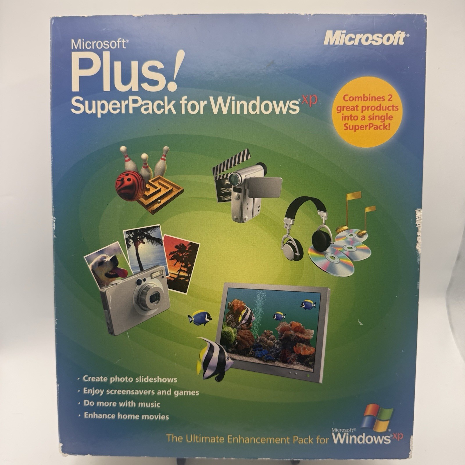 Microsoft Plus SuperPack for Windows XP - 2-Disc Complete Box Set Vintage CIB
