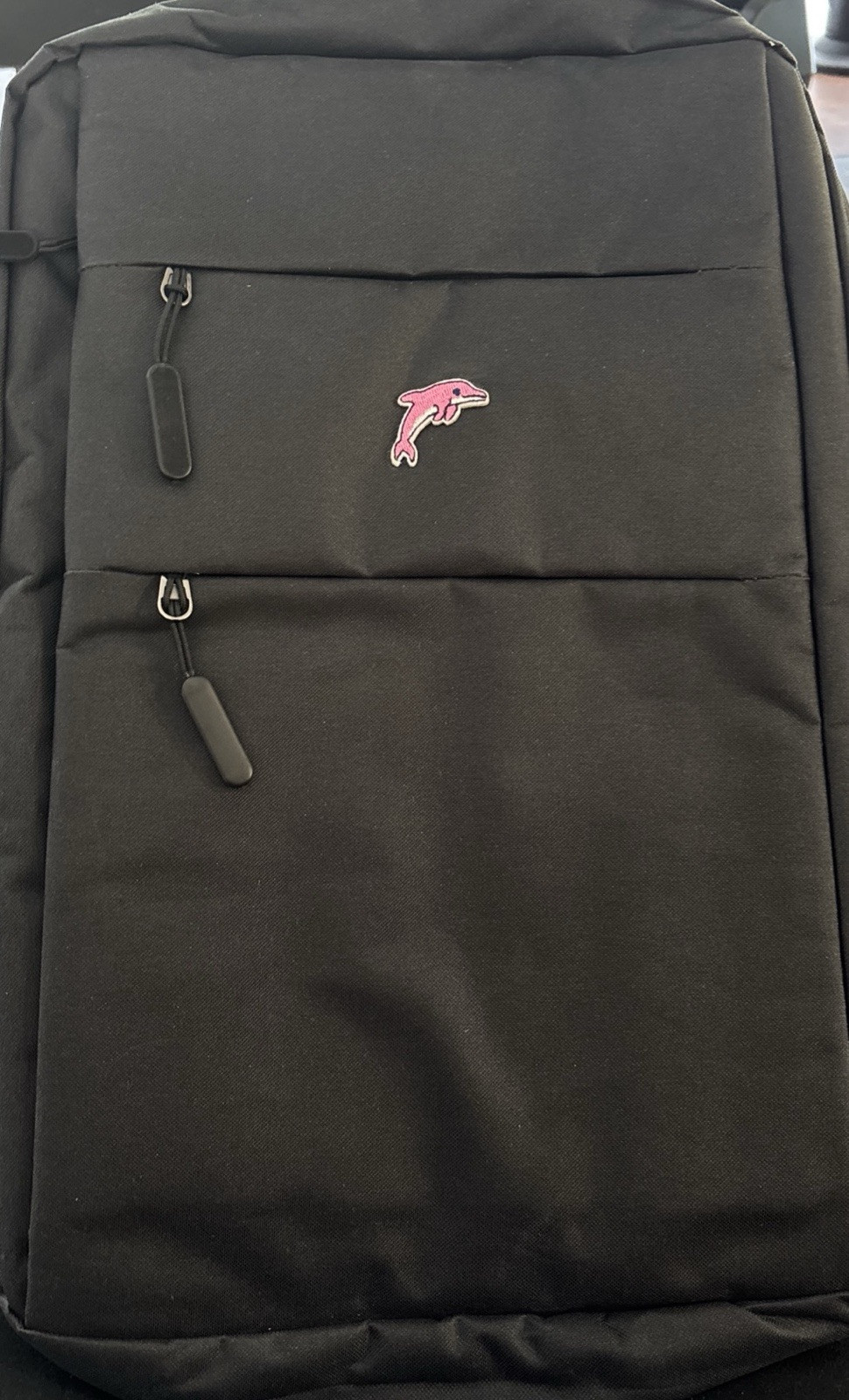 New Backpack USB Charging Port Waterproof Commuting Black Pink Dolphin Fast Ship
