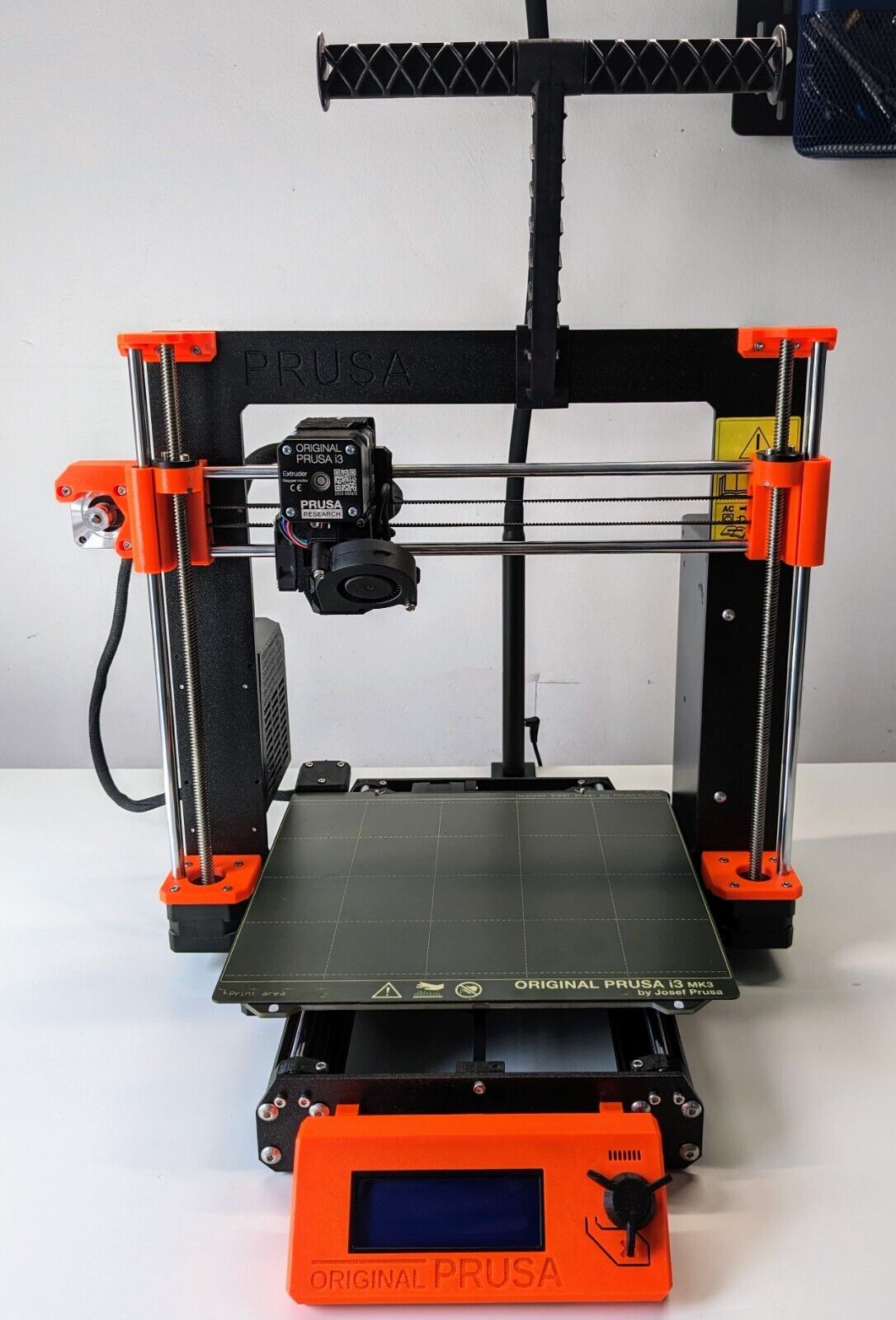 Original Prusa i3 MK3S+ Assembled 3D Printer with Additional Parts and Filament