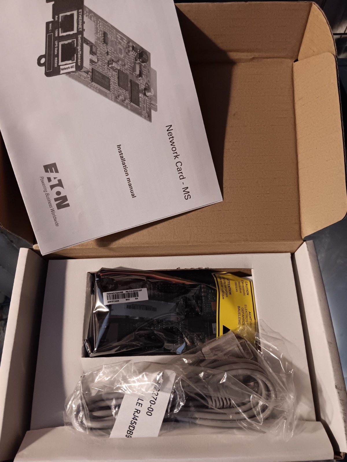 Eaton Network  Management Card MS 744-00255-00P, GENUINE, NEW