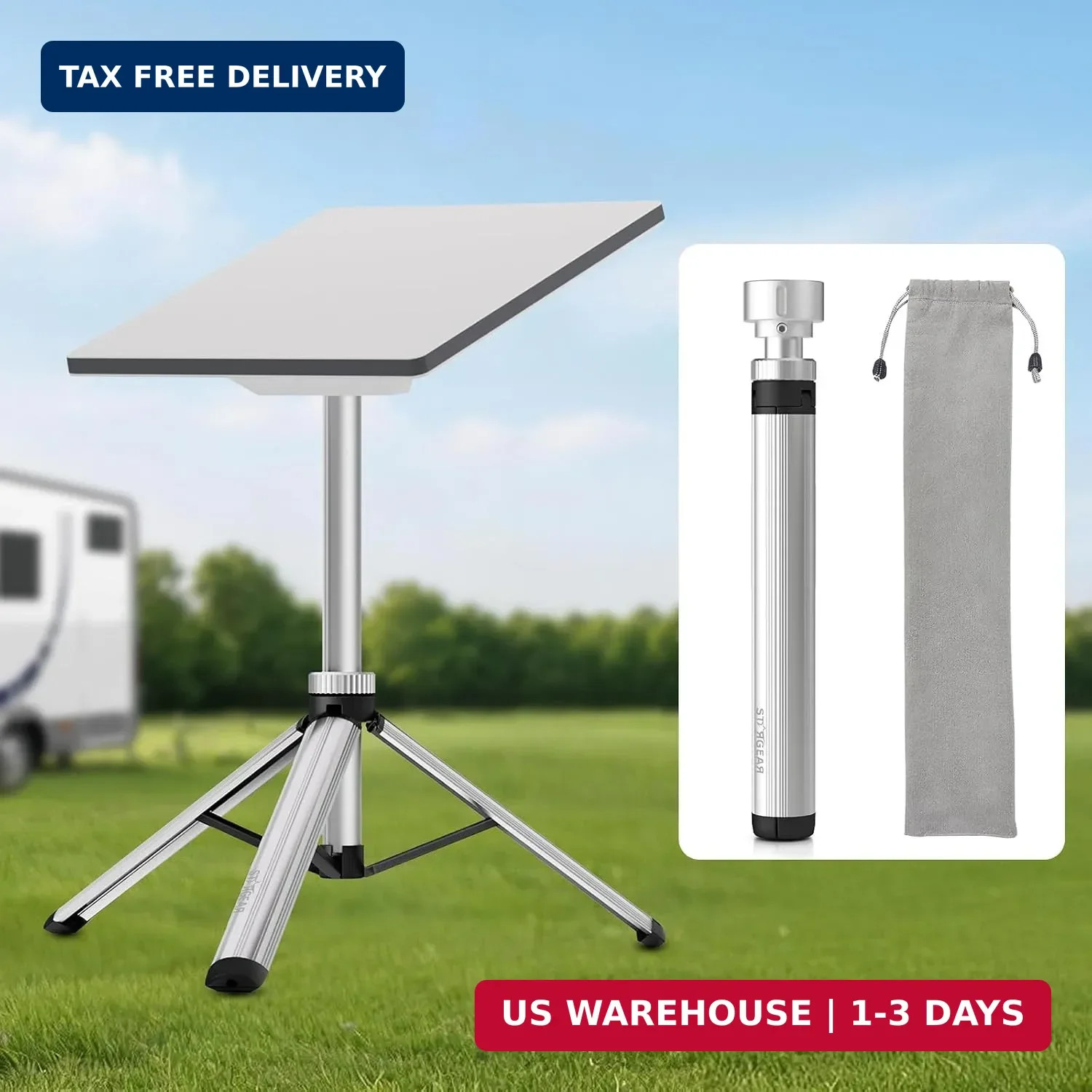 Starlink Mini Tripod Mount, All Aluminum Portable Starlink Mini Mount, Stable Tr