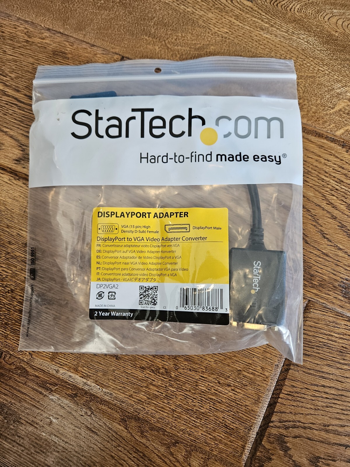 StarTech DP2VGA2 Display Port to VGA Video Adapter - Black