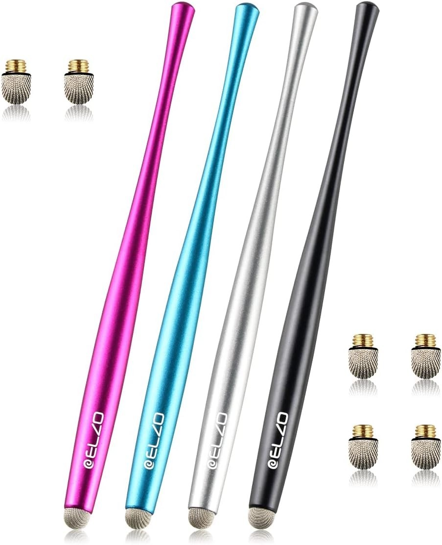 Capacitive Stylus Pens Metal Slim Combo 4 Pack for iPad Android iPhone