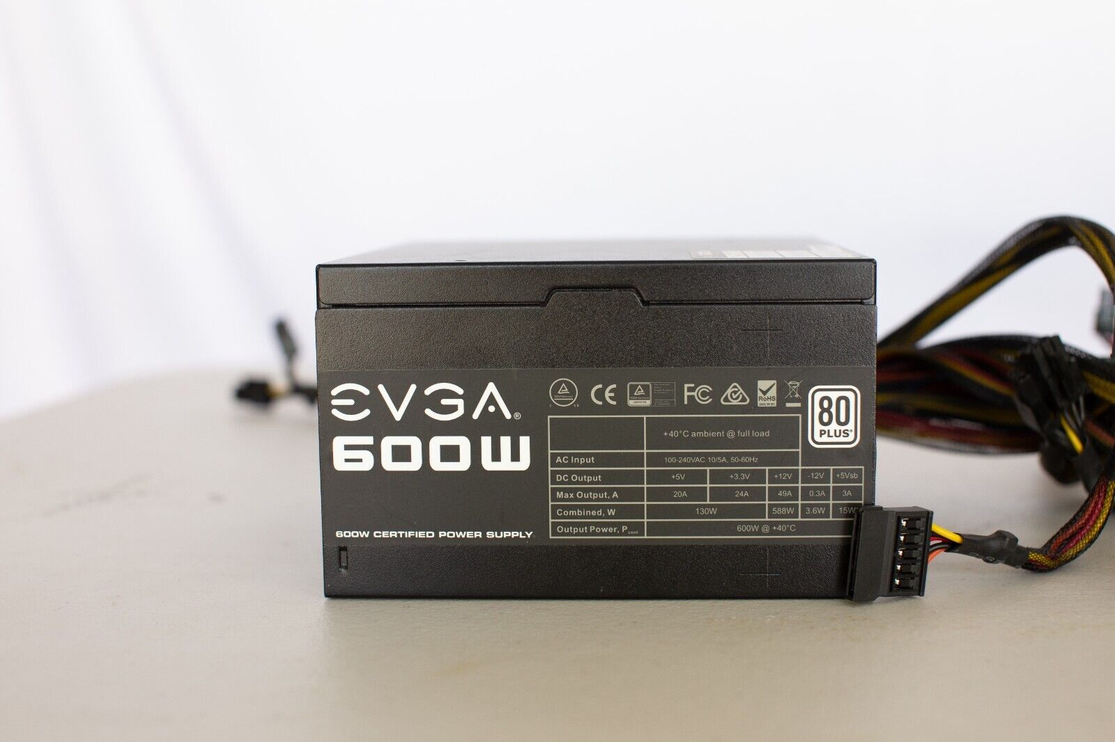 EVGA 600W 80 Plus Power Supply