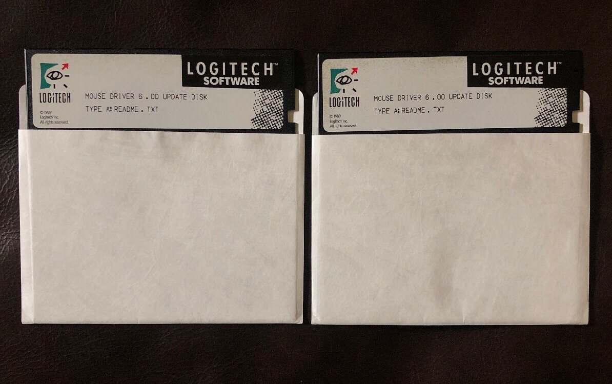 Vintage 1989 Logitech Mouse Driver V.6.0. Update Disk