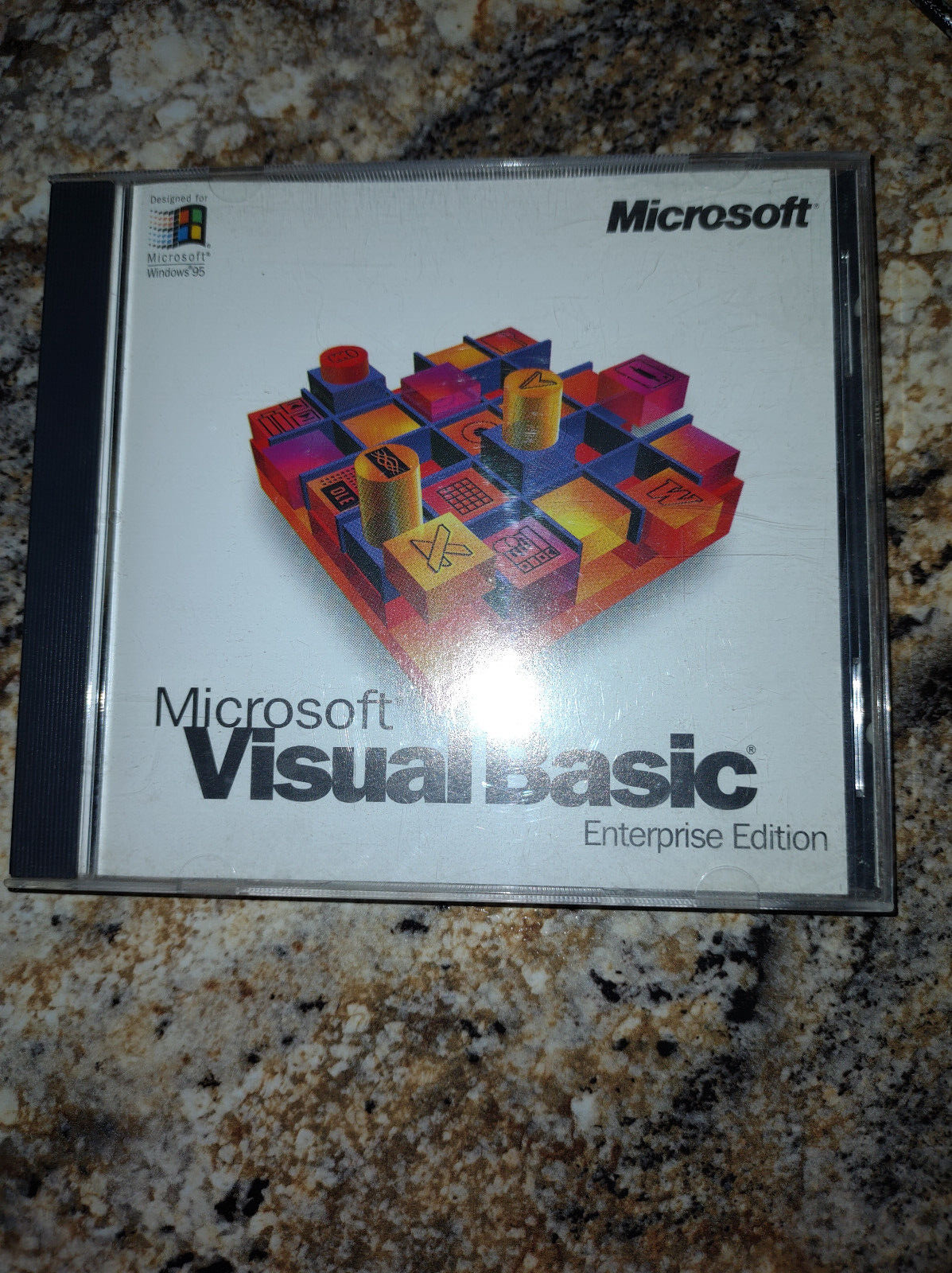 Microsoft Visual Basic Enterprise Edition 4.0 With Key Windows 95 Used.