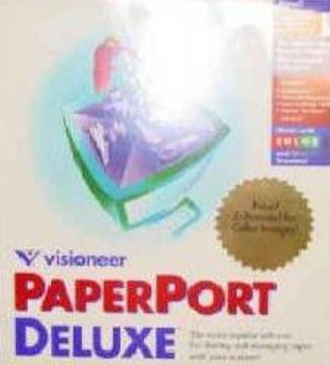 PaperPort 5 Deluxe PC CD scan paper documents convert image to editable text OCR