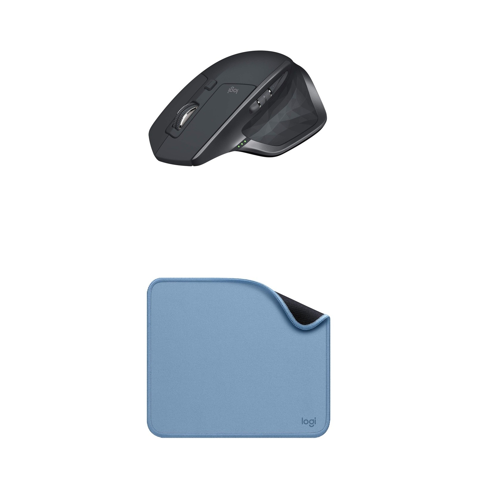 Logitech Premium Bundle: MX Master 2S + Studio Pad - Blue Grey
