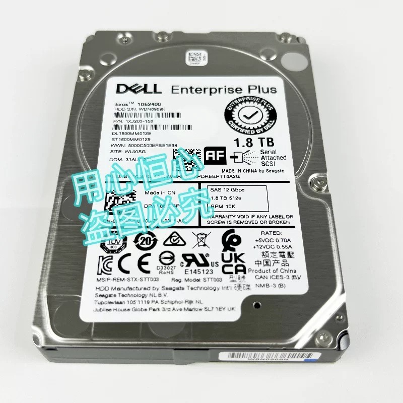 Dell 6FV4P   1.8TB 12Gbps SAS Hard Drive ST1800MM0129 06FV4P