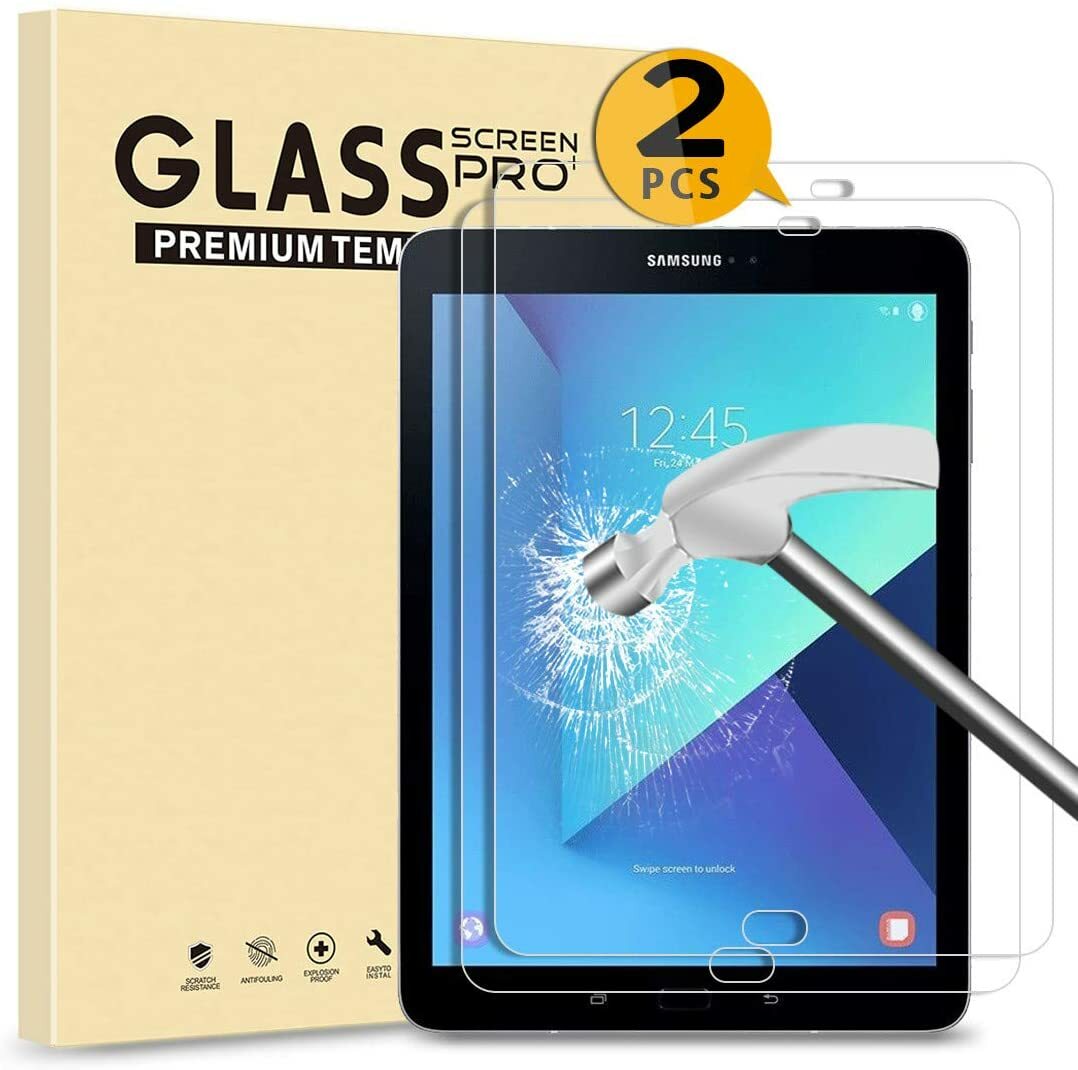 2-Pack Tempered Glass Screen Protector For Samsung Galaxy Tab S2 9.7 T810 T815