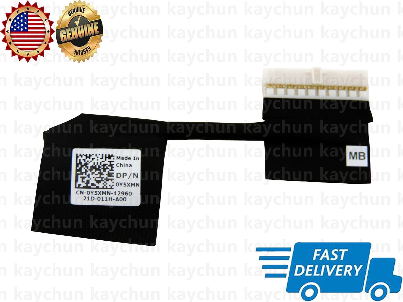 Original Battery Cable connector with wire For Dell P83G P83G001 Notebook PC