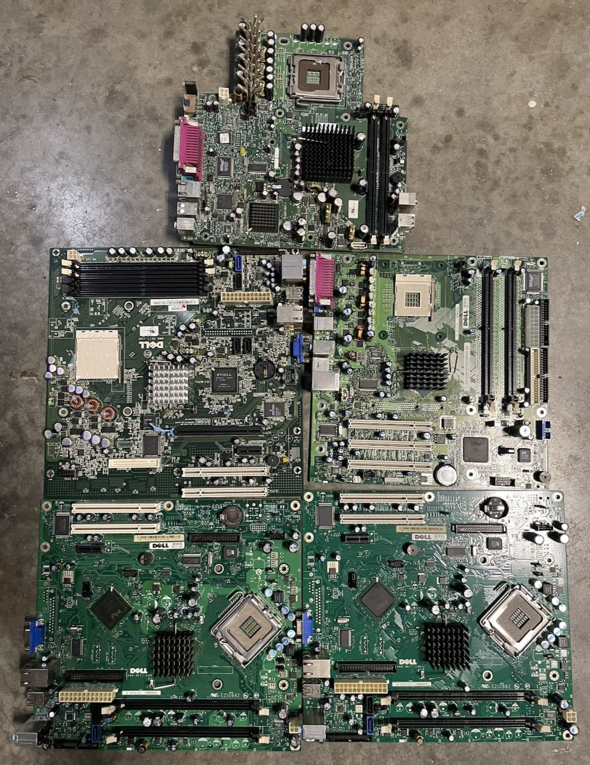 Lot of 5 Motherboards (see description) - Working