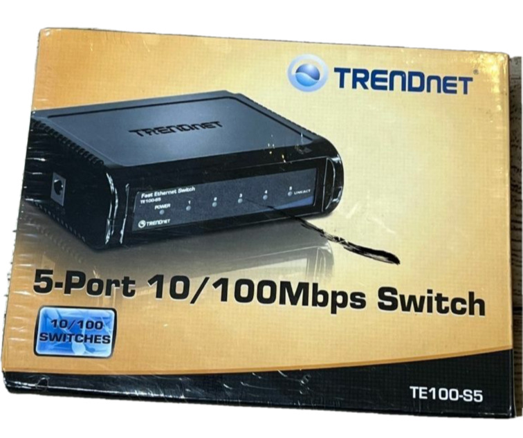 TRENDnet 5-Port 10/100Mbps Switch, TE100-S5 NEW