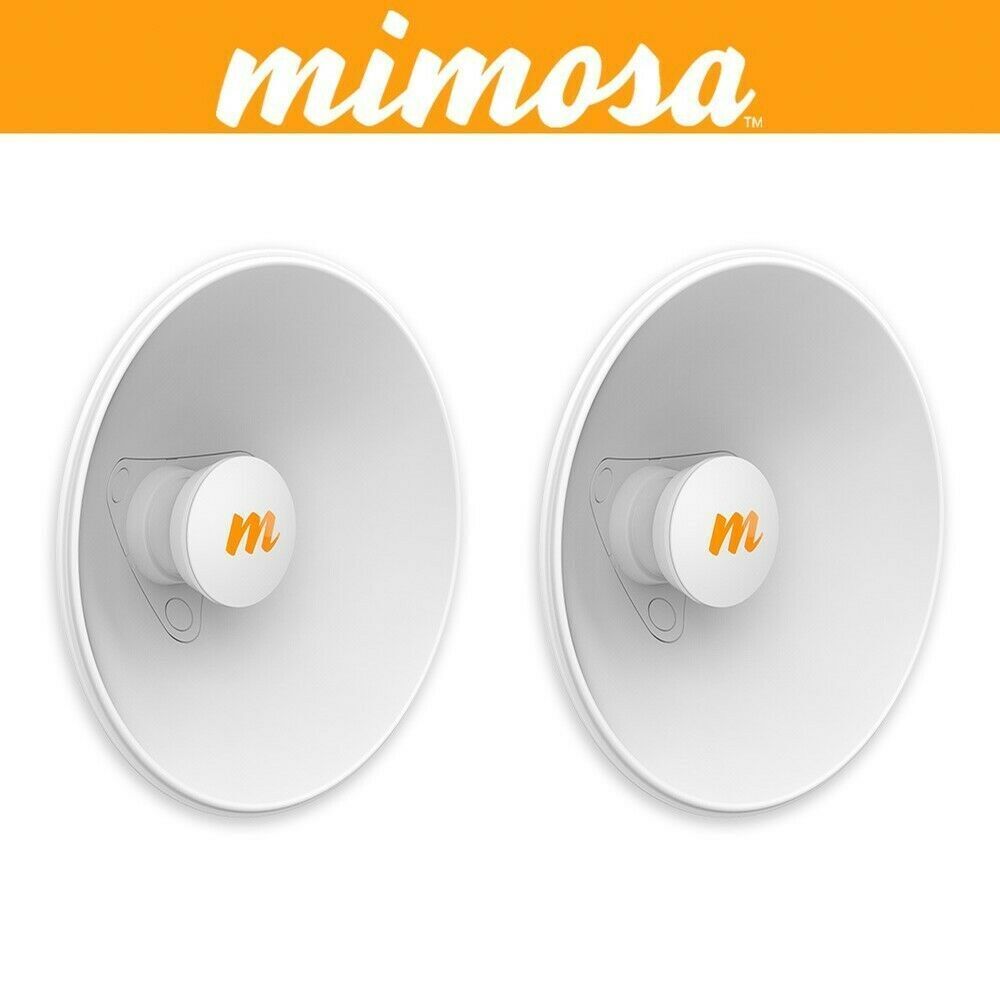 Mimosa N5-X20-2PACK 4.9-6.4GHz Modular Twist-on Dual-slant Antenna, 250mm Dish  