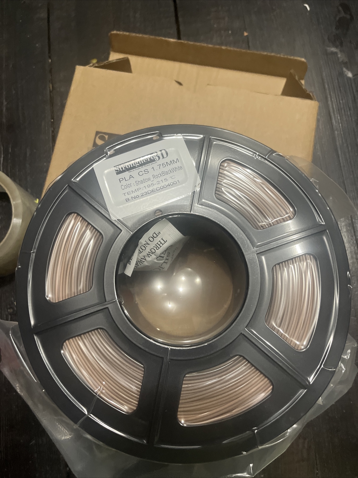 Stronghero3D Printer Filament 1.75mm Color: shadow_rockblackwhite Printing New