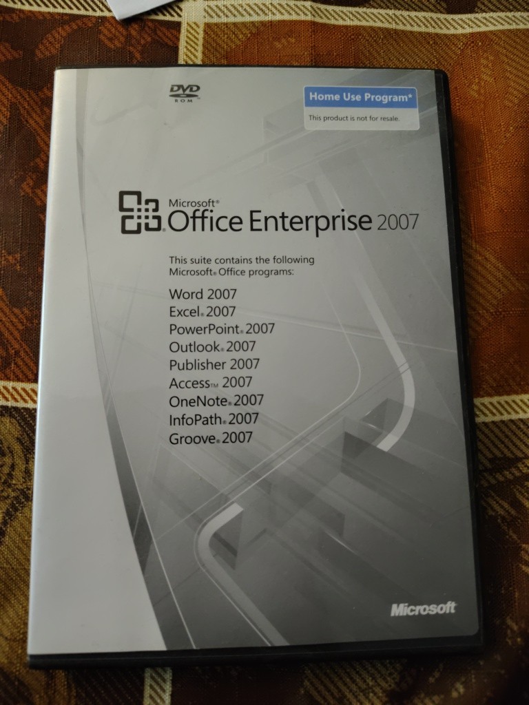 Microsoft Office Enterprise 2007 Home Use Program w/ Excel, Word, & Keycode