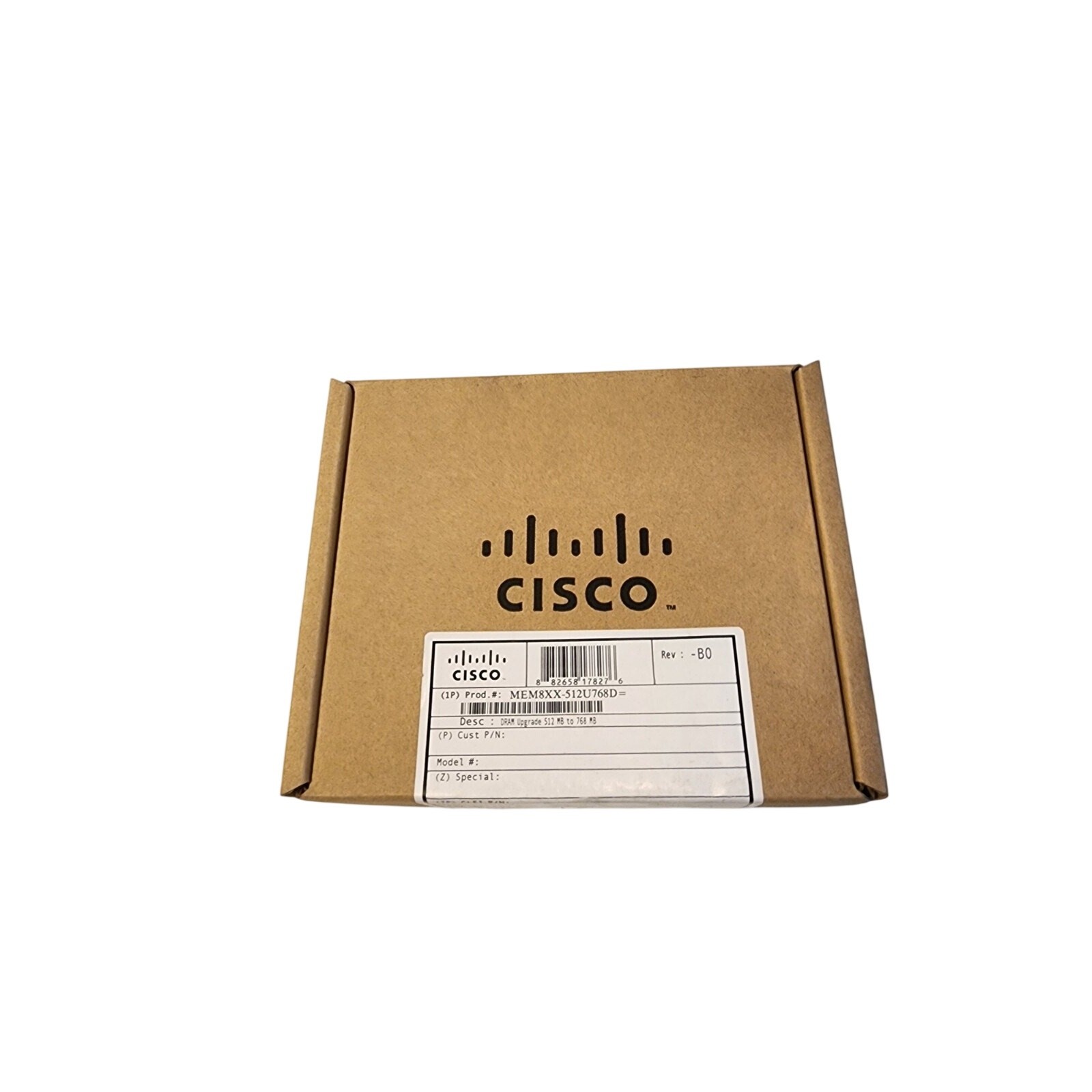 MEM8XX-512U768D 512MB to 768MB Memory 3rd Party Cisco 880/890 Series Routers