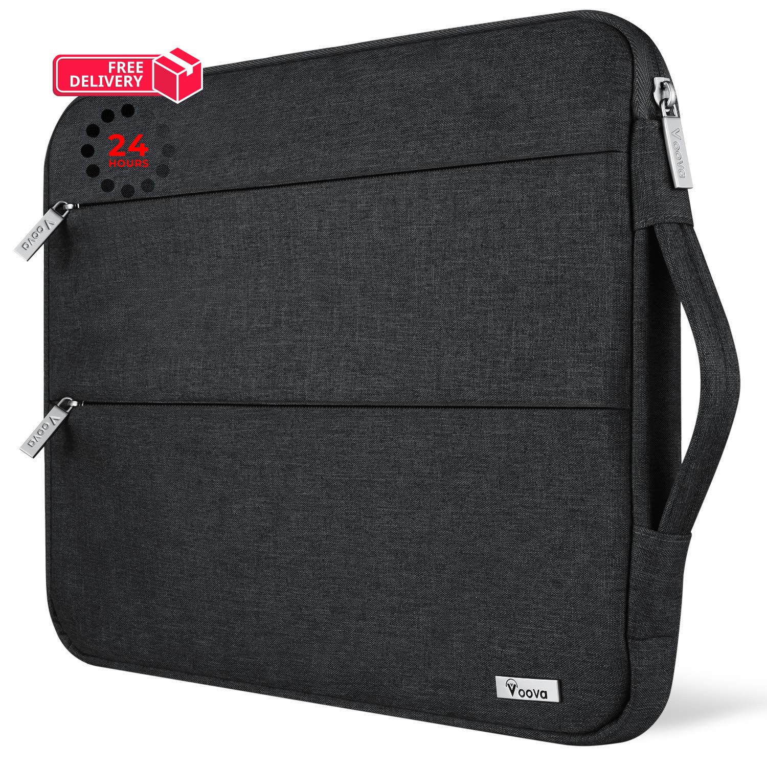 Voova 15.6-16 Inch Laptop Sleeve, Case, MacBook Inch, Black