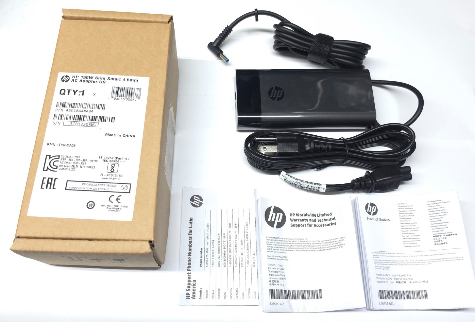 New HP 150W AC Charger For HP OMEN Slim Gaming PC 16-an0027wn C0SX3UA#ABA Box