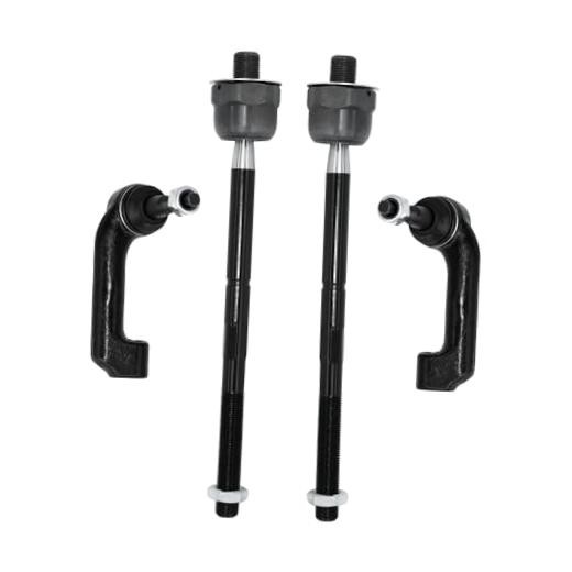 4Pcs Front Steering Inner Outer Tie Rod Ends Kit