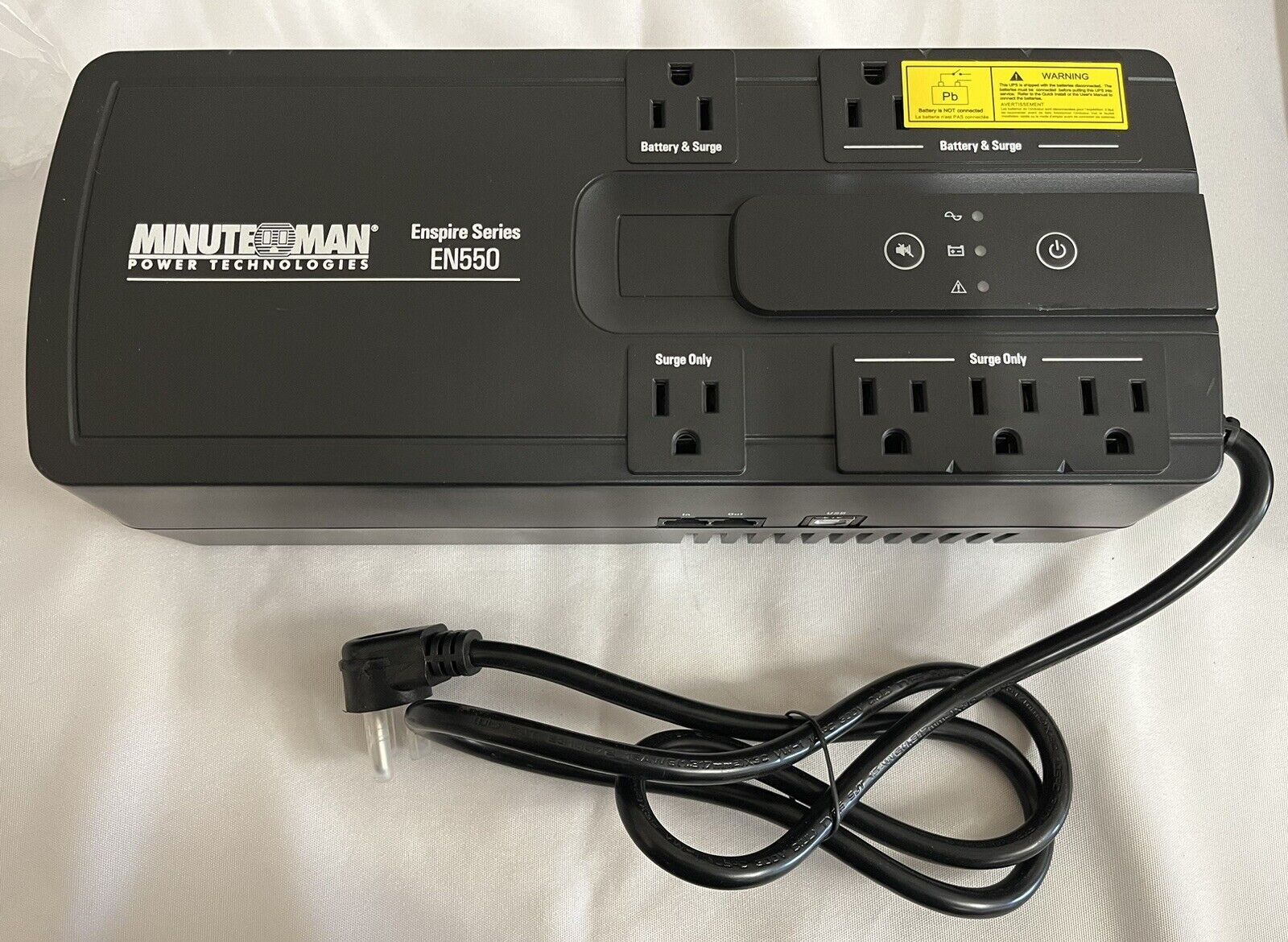 BRAND NEW - MINUTEMAN EN550 ENSPIRE 550VA STAND-BY UPS 8 OUTLETS