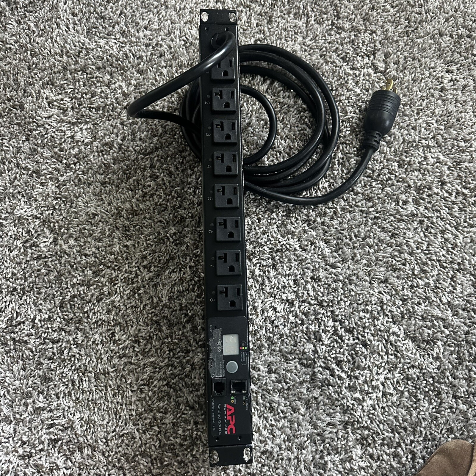 APC AP7901 120V PDU Switched Power Distribution Panel - Black