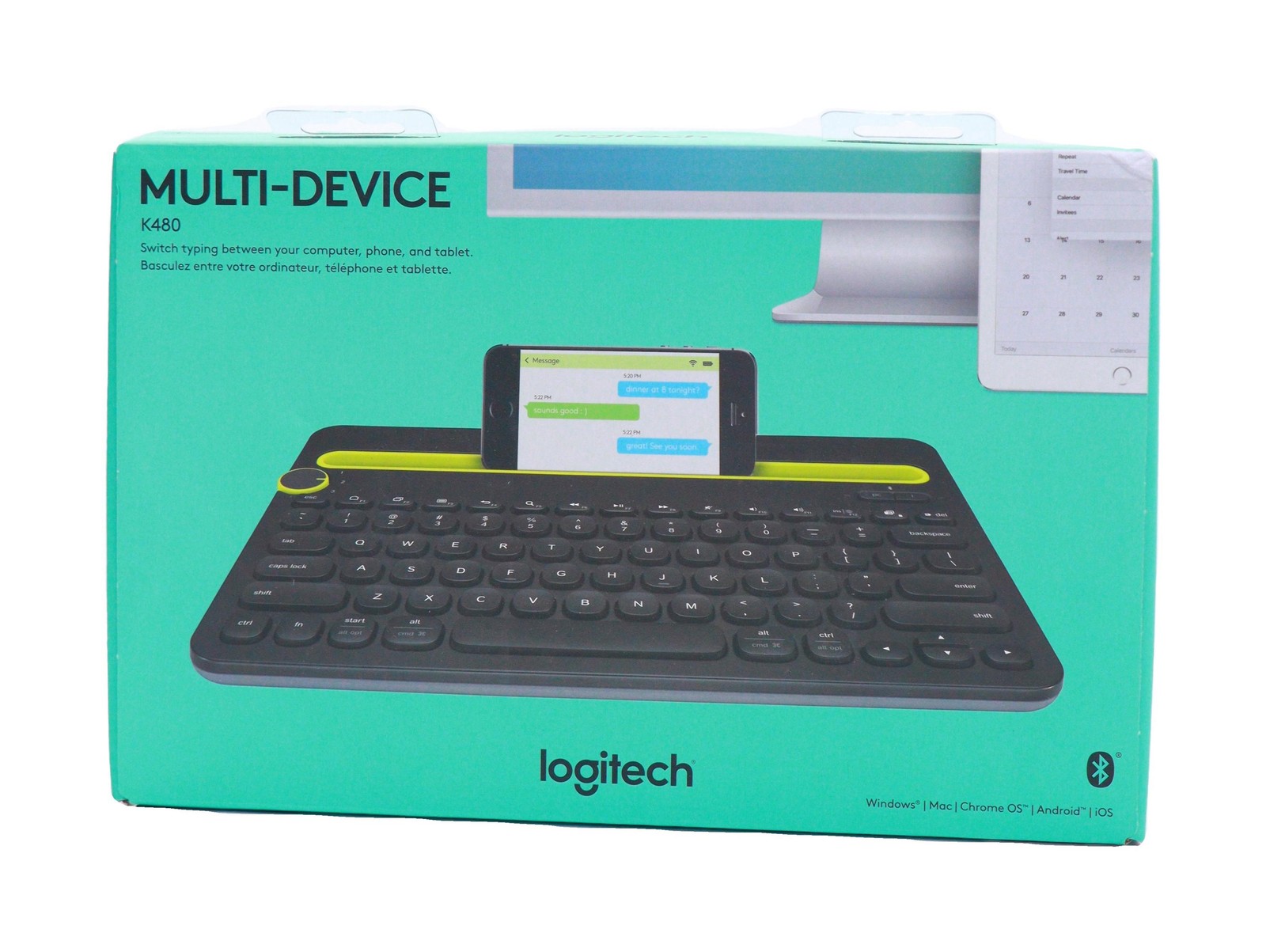Logitech K480 Bluetooth Multi-Device Keyboard Black