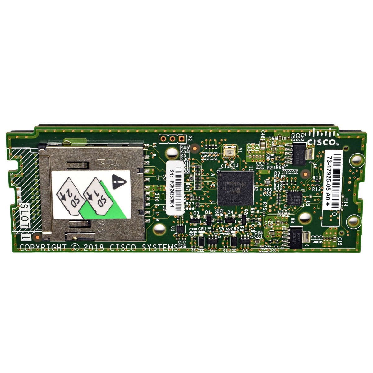 Cisco MSTOR Mini Storage Dual SD Card Boot Module 73-17925-05 A0+