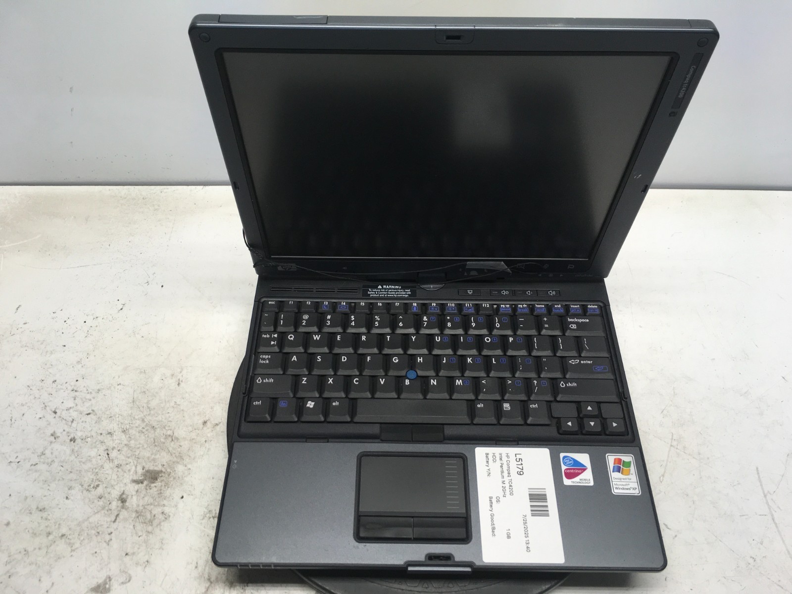HP Compaq TC4200 Intel Pentium M 2GHz 1 GB NO HDD