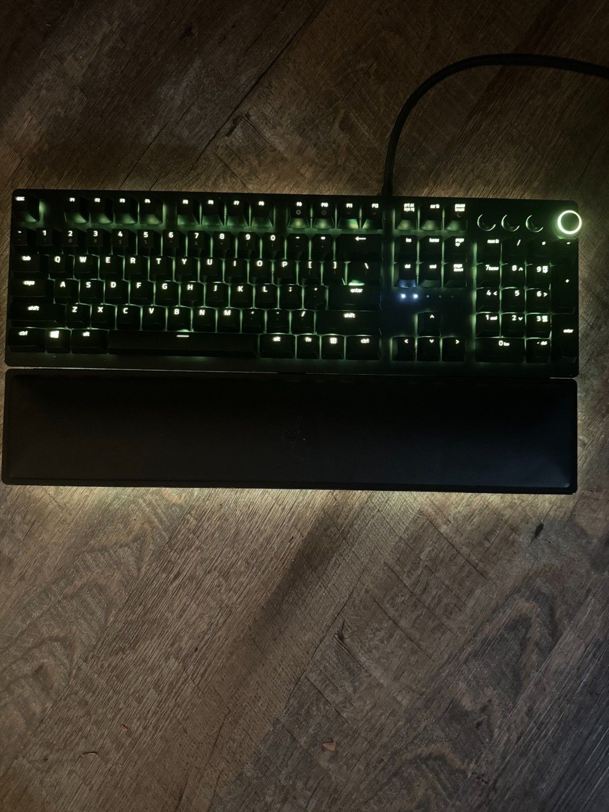 Razer Huntsman Elite Keyboard and Wrist Rest Set with Steelseries rival 3 mouse