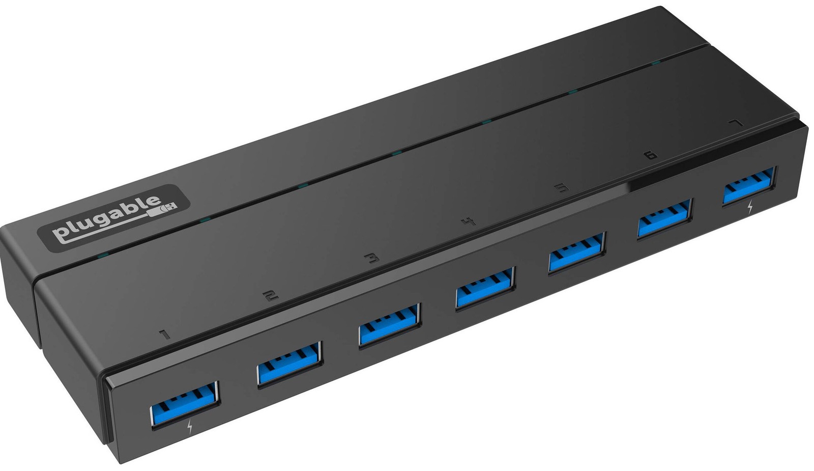 Plugable Technologies USB3.2 Gen 1 Type-A Interface USB Hub - Black