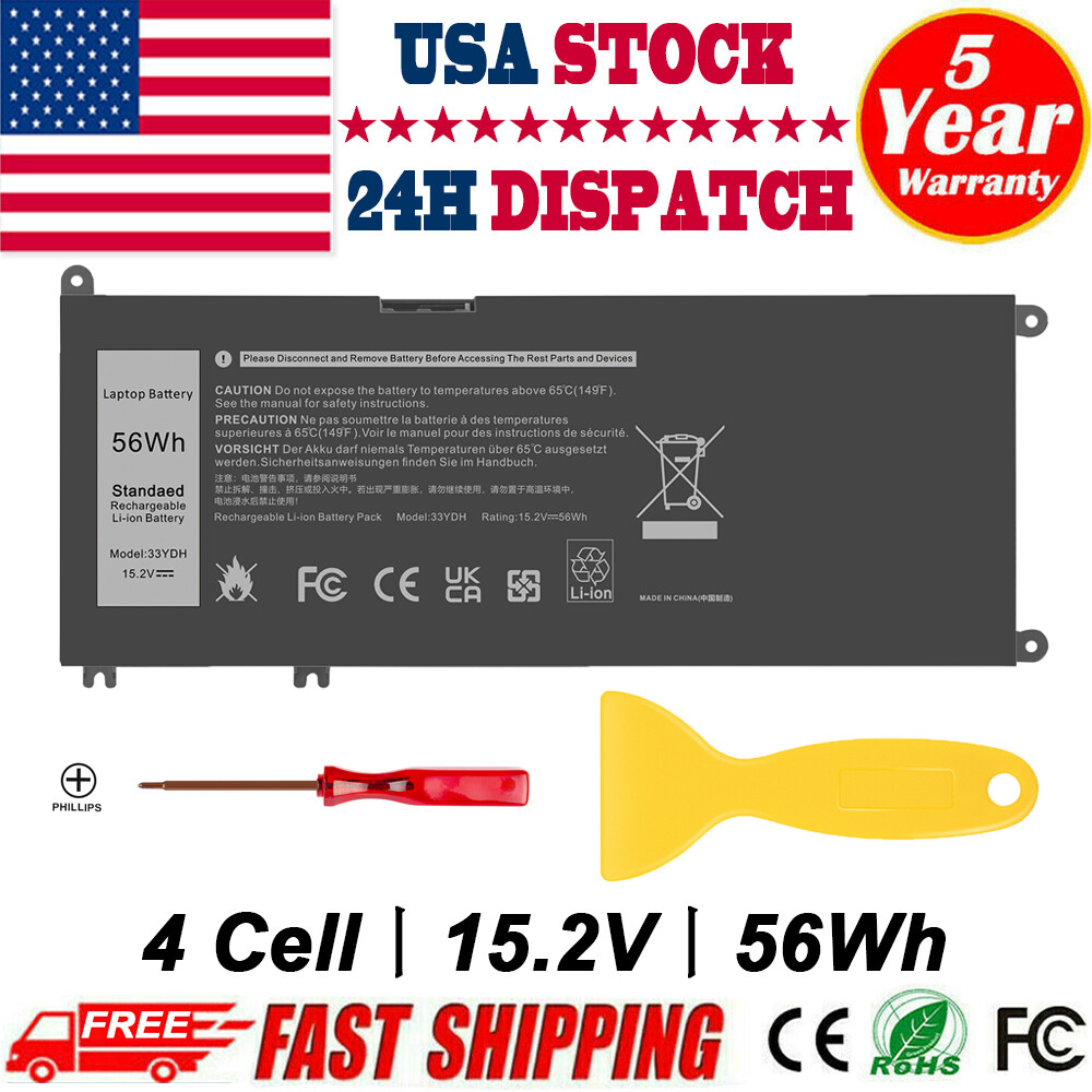 56Wh Laptop Battery For Dell G3 G5 G7 15 3579 3779 5587 7588 81PF3 PVHT1 33YDH