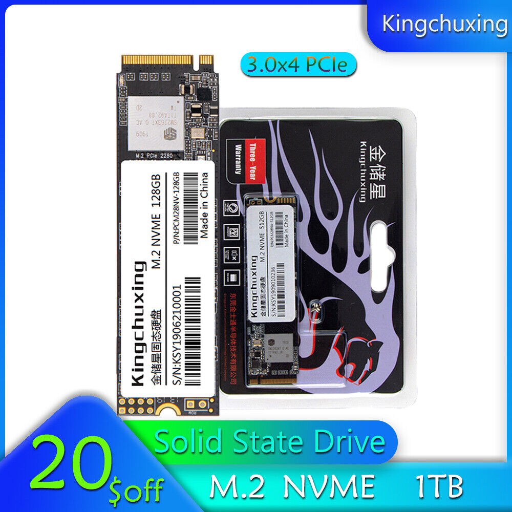 Kingchuxing 1TB Internal Solid State Drive M.2 NVMe 2280 PCIe Computer SSD 3.0x4