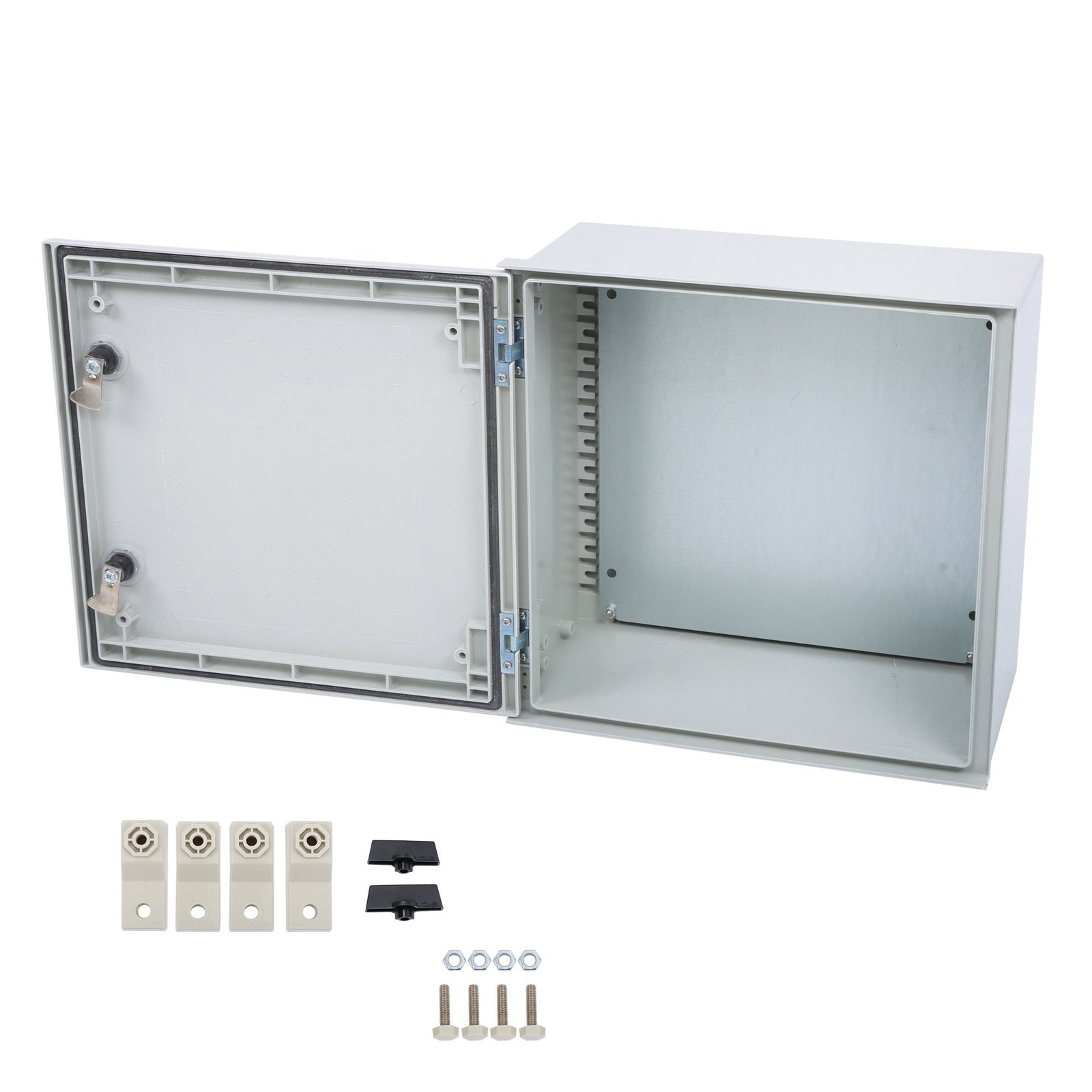 16x16x8" Fiberglass Steel Electrical Enclosure IP65 Waterproof/Dustproof