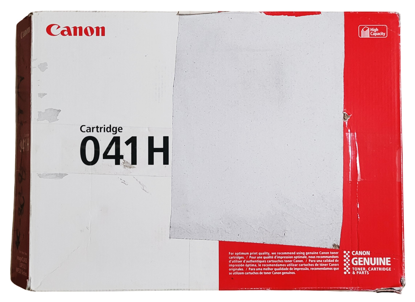 Canon 041H Black Toner Cartridge With Open Box Weight: 2lb:13.6oz