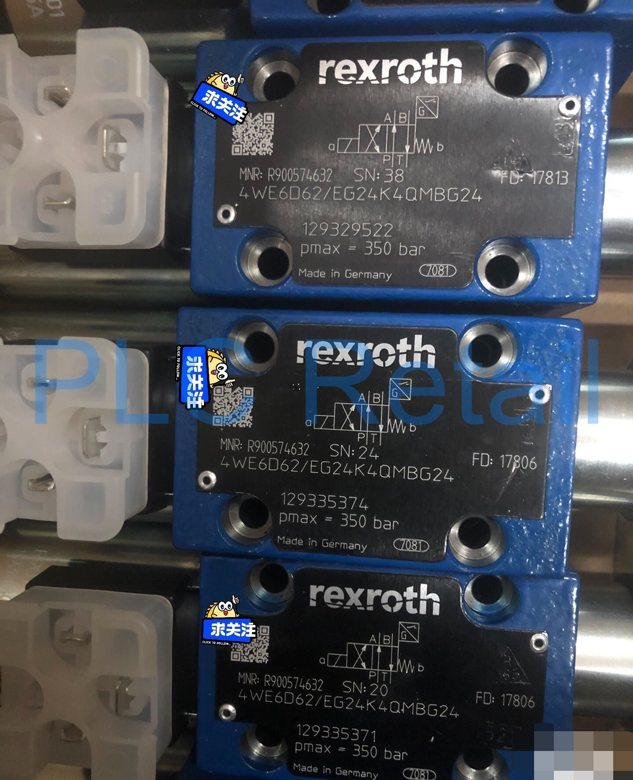 1PCS NEW Rexroth solenoid valve R900574632 4WE6D6X/EG24K4QMBG24 Fast delivery