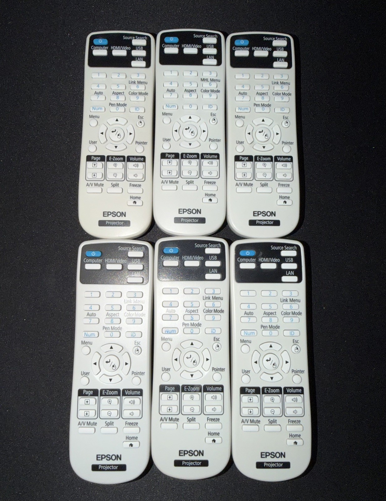 Genuine Epson 219863500 Projector Replacement Remote Control (One remote)